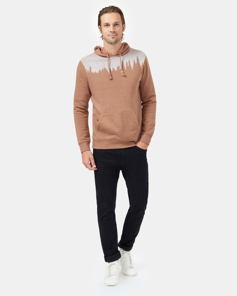 Brown Treelinen Graphic Pullover