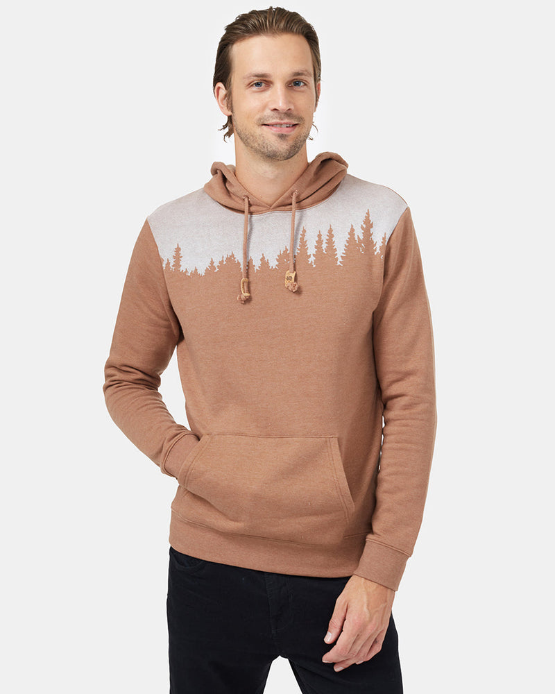Brown Treelinen Graphic Pullover