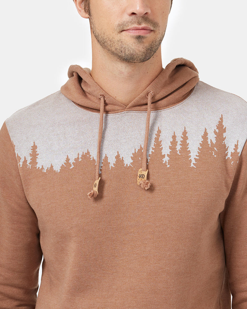 Brown Treelinen Graphic Pullover