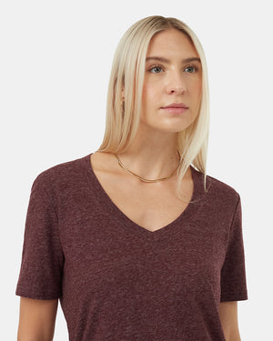 Burgundy-Women_s-Scoop-Neck-Top