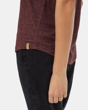 Burgundy-Women_s-Scoop-Neck-Top