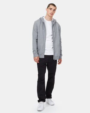 Gray  Men's Eco-Friendly Zip-Up Hoodie