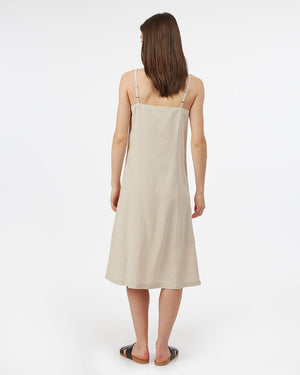 Button Front Linen Dress