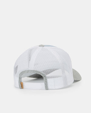 Gray Adjustable Recycled Polyester Baseball Cap