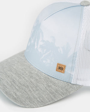 Gray Adjustable Recycled Polyester Baseball Cap