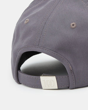 Gray Adjustable Tencel Baseball Cap