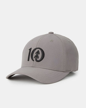 Gray Fitted Baseball Cap