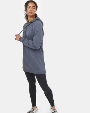 Gray Fleece Pullover Dress