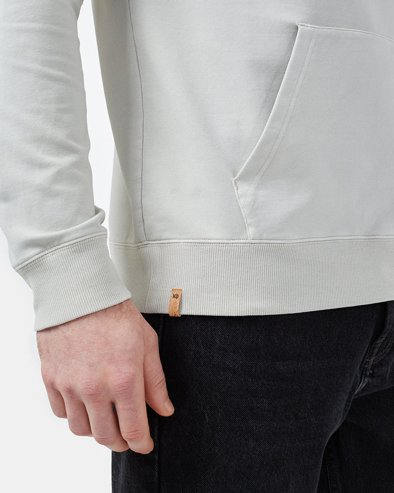Gray Men's Organic Cotton Pullover Hoodie
