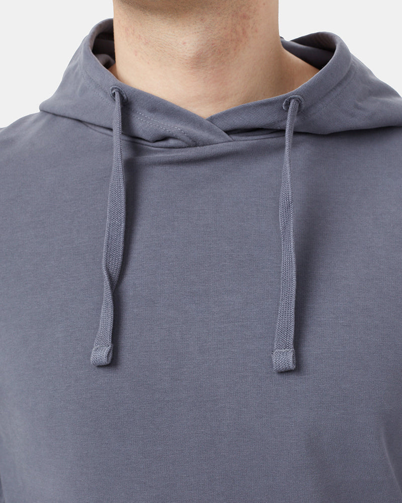 Gray Men's Organic Cotton Pullover Hoodie