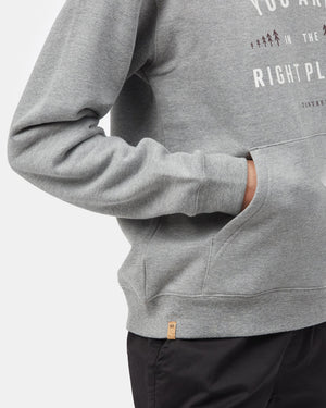 Gray Organic Cotton Graphic Hoodie