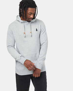 Gray Organic Fleece Pullover Hoodie