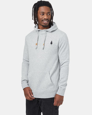 Gray Organic Fleece Pullover Hoodie