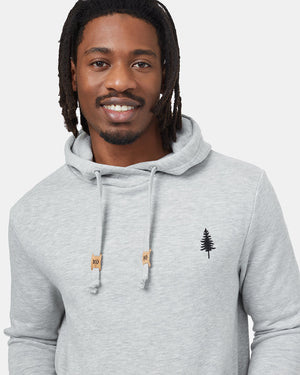 Gray Organic Fleece Pullover Hoodie