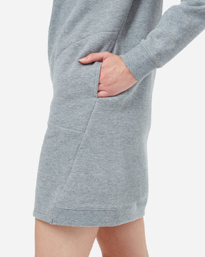 Gray Women's Crew Neck Sweater Dress