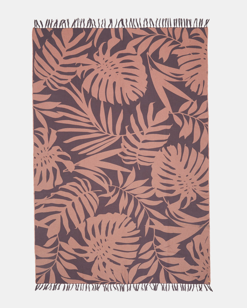 Gray,Pink Organic Cotton Pattern Beach Towel Blanket