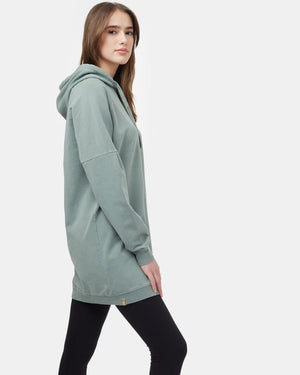 Green Fleece Pullover Dress