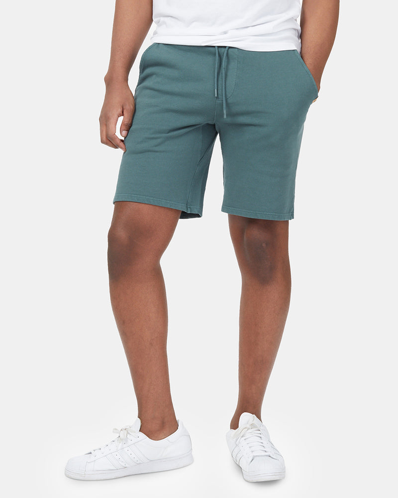 Green Men's Organic Cotton French Terry Sweatshorts