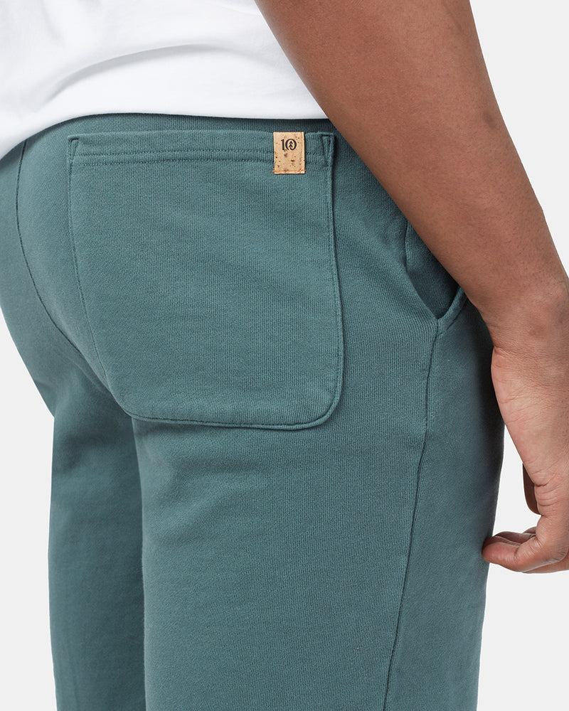 Green Men's Organic Cotton French Terry Sweatshorts