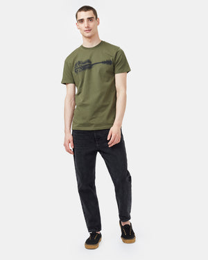 Green Men's Organic Cotton Graphic Tee