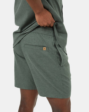 Green-Mens-Casual-Hemp-Shorts