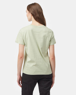 Green Women's Cotton Relaxed T-Shirt