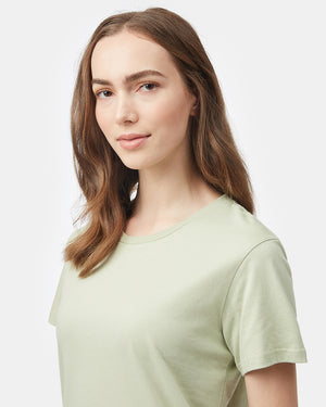 Green Women's Cotton Relaxed T-Shirt