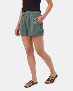 Green-Womens-Casual-Summer-Shorts