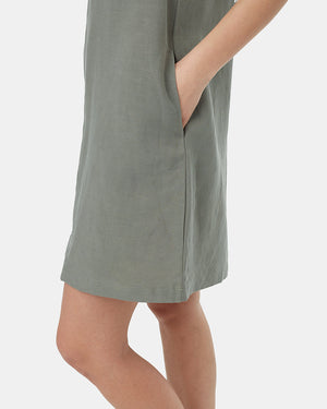 Green-Womens-TreeLinen-A-Line-Dress