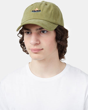 Green Adjustable Graphic Baseball Cap