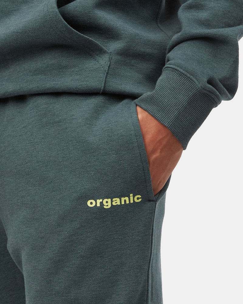 Green Men's Organic Cotton Graphic Sweatpants