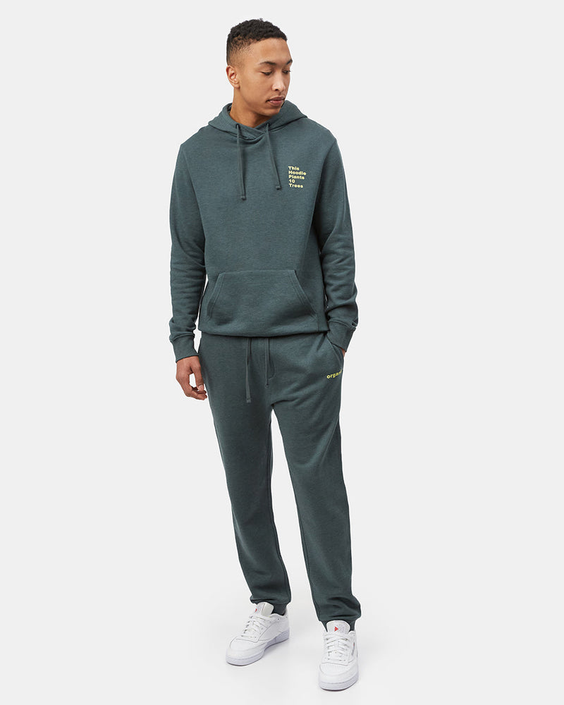 Green Men's Organic Cotton Graphic Sweatpants