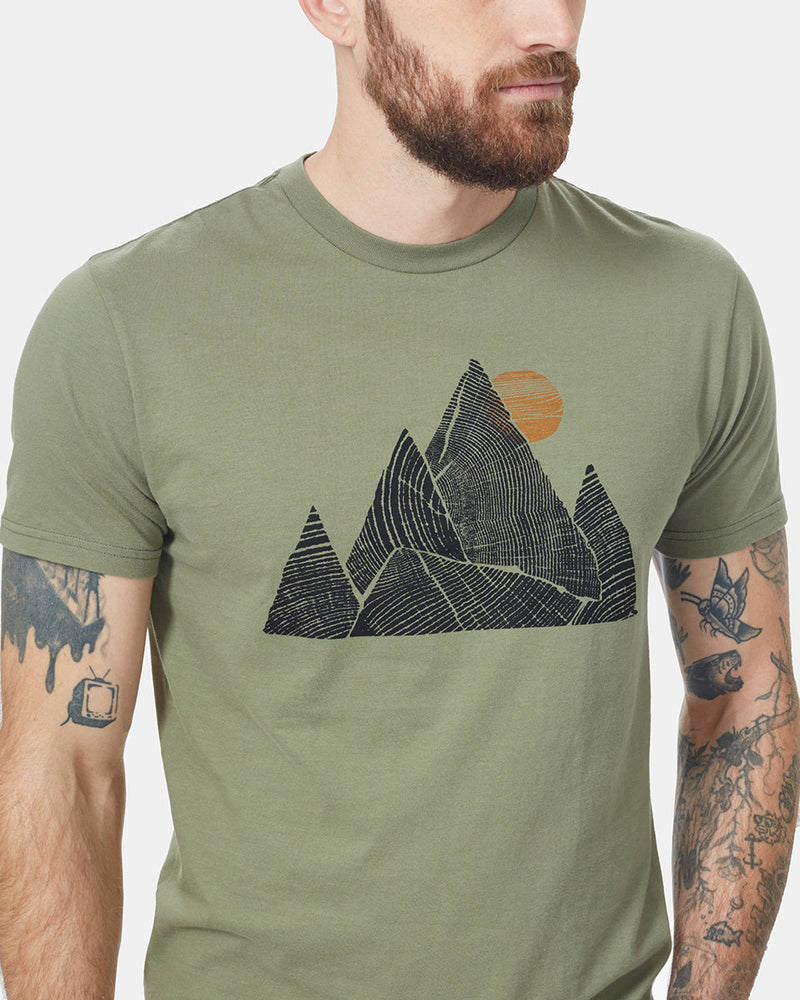 Green Men's Organic Cotton Graphic Tee