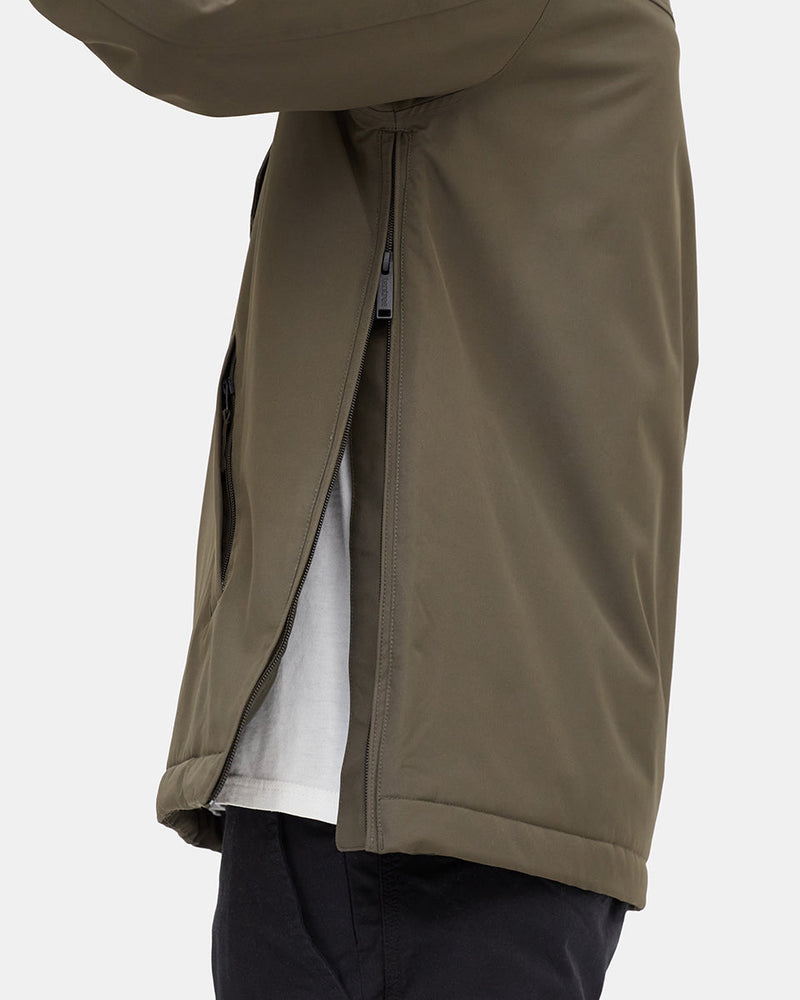 Green Men's Pullover Anorak Rain Jacket