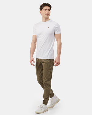 Green Men's Twill Joggers