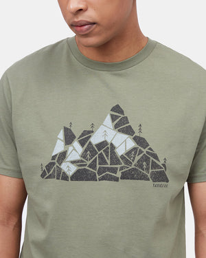 Green Mountain Crew Neck Graphic Tee