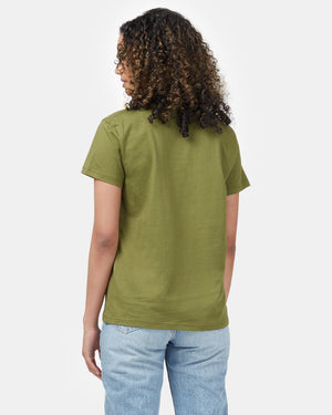 Green Organic Cotton Crew Neck T-Shirt