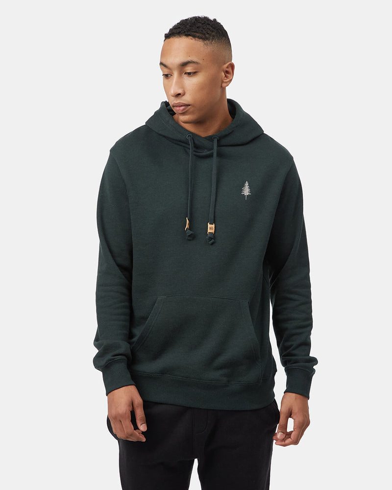 Green Organic Fleece Pullover Hoodie