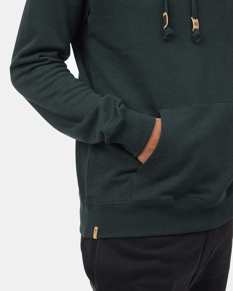 Green Organic Fleece Pullover Hoodie