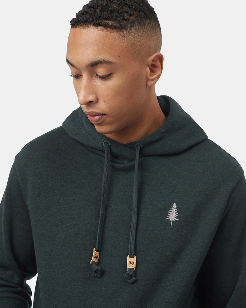 Green Organic Fleece Pullover Hoodie