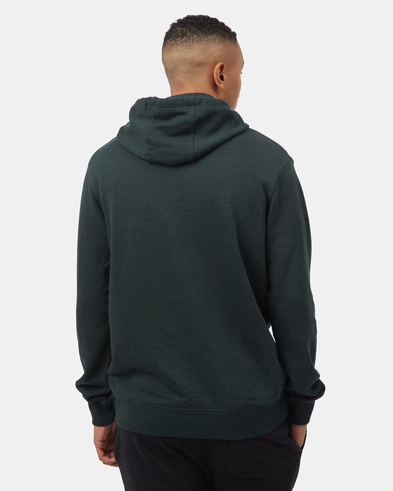 Green Organic Fleece Pullover Hoodie