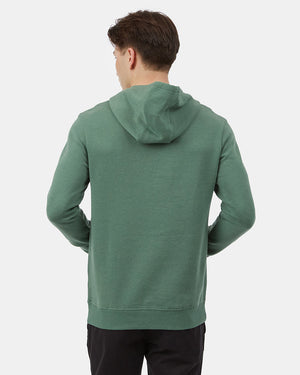 Green Organic Fleece Pullover Hoodie