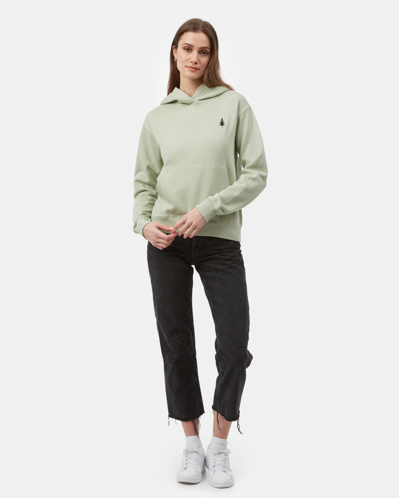 Green Organic Fleece Pullover Hoodie