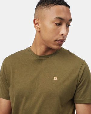 Green Recycled Polyester Crew Neck Tee