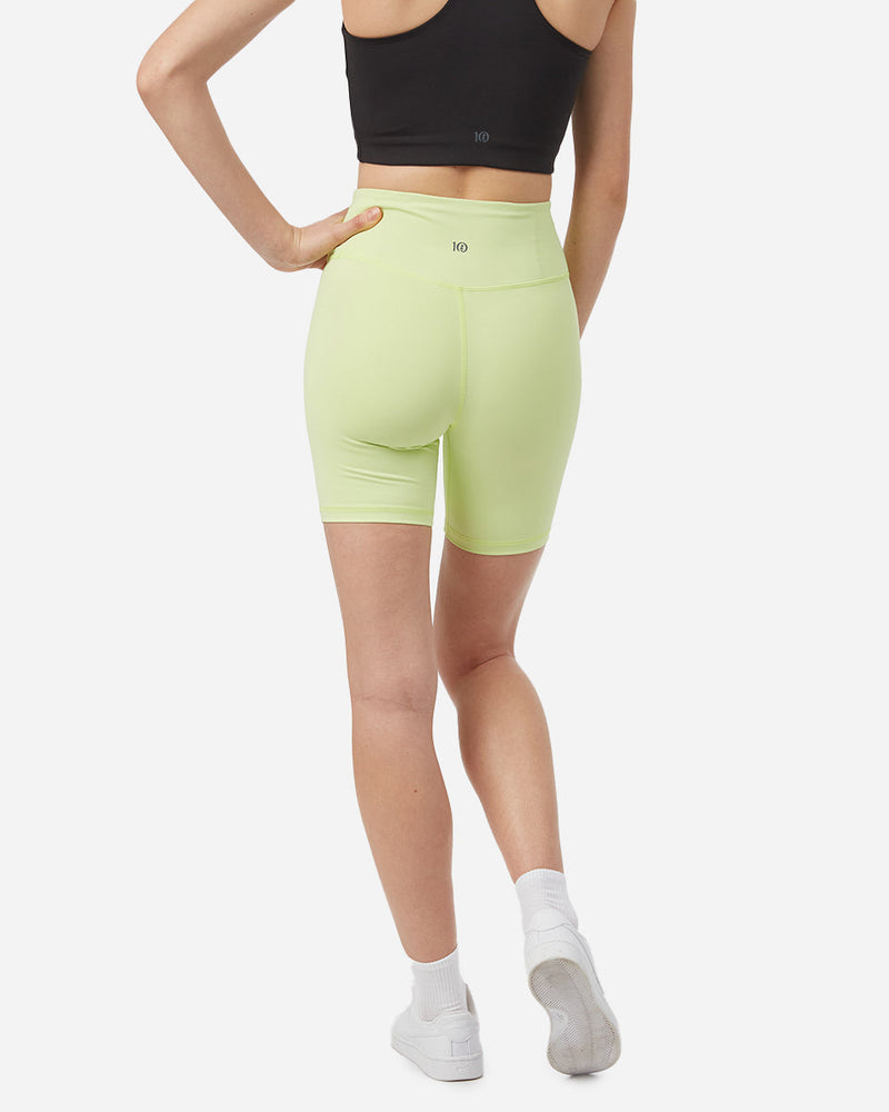 Green Women's High-Rise Biker Shorts