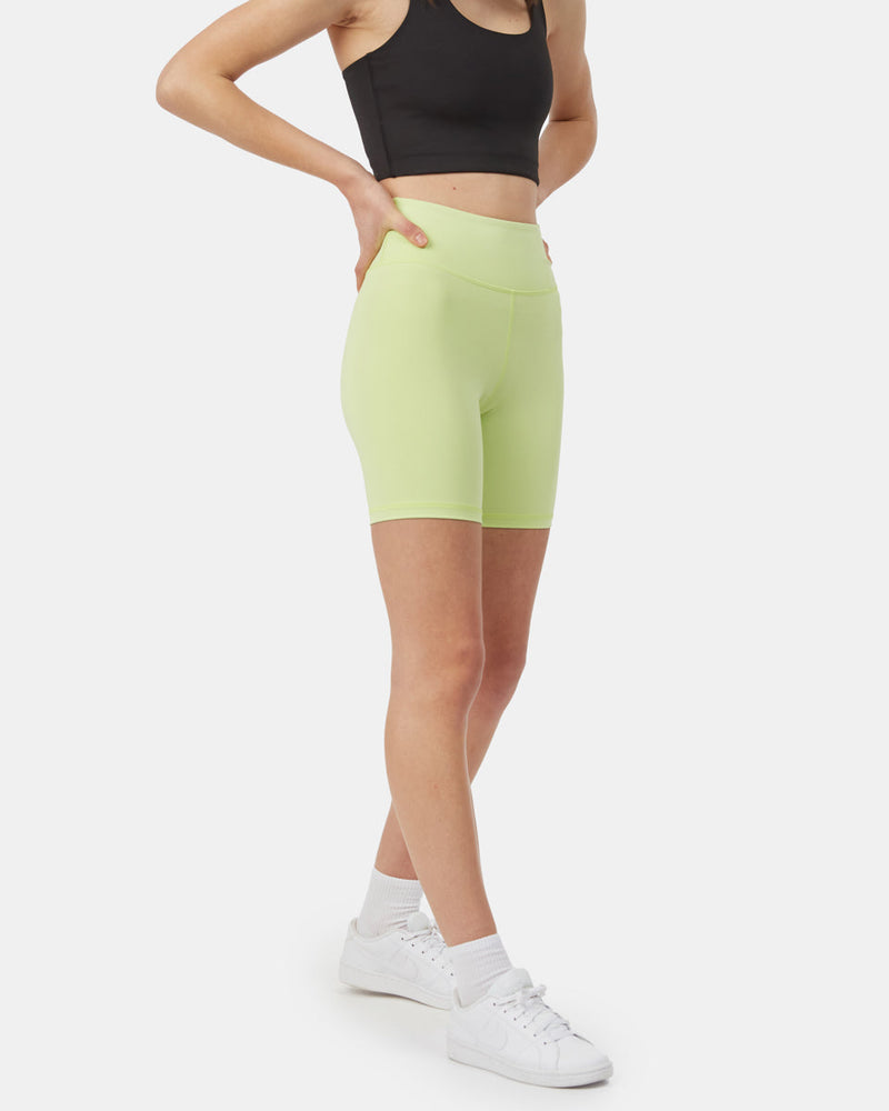 Green Women's High-Rise Biker Shorts