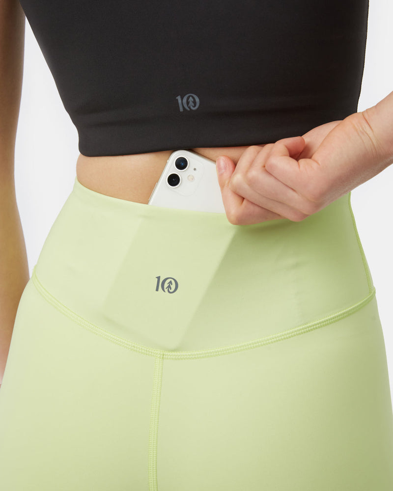 Green Women's High-Rise Biker Shorts