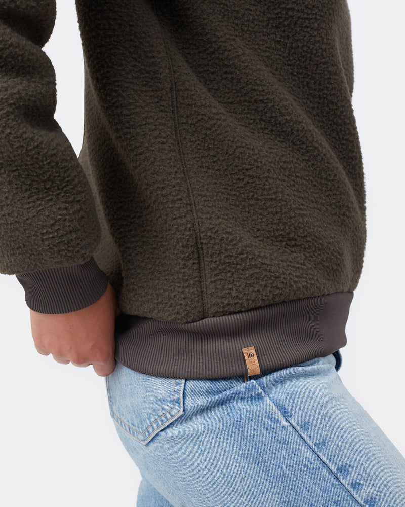 Green Women's Sherpa Sweatshirt