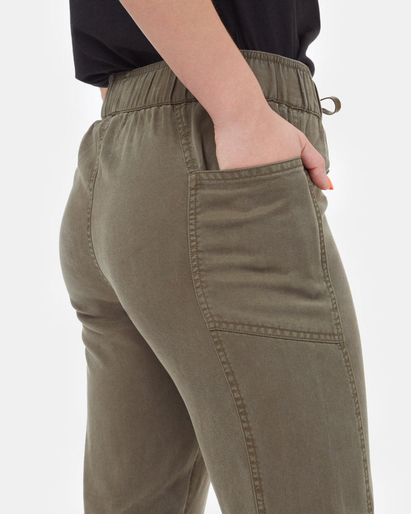 Green Women's Tencel Lightweight Trouser