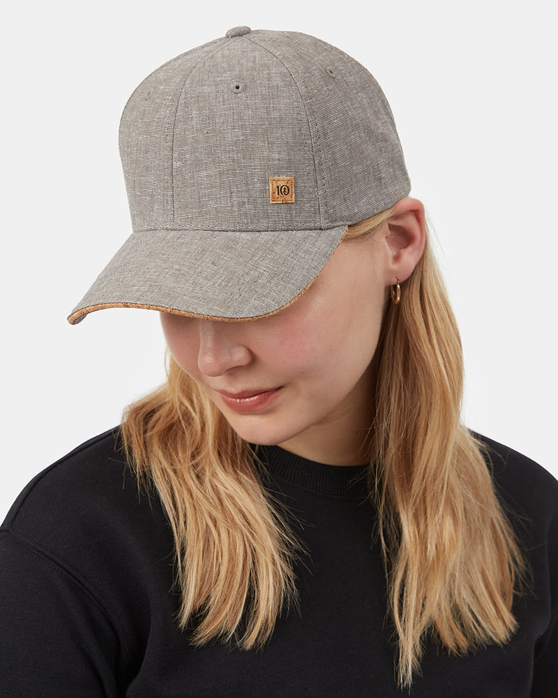 Grey-Adjustable-Cork-Baseball-Cap